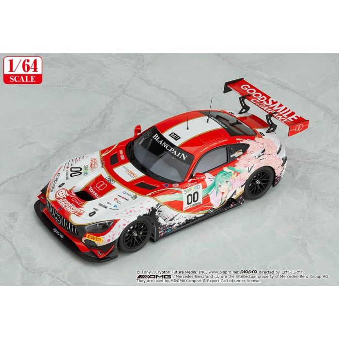Hatsune Miku GT Project Vehicle 1/64 AMG 2017 SPA24H Ver. 7 cm