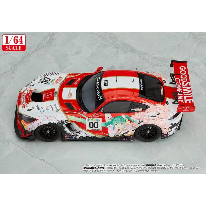 Hatsune Miku GT Project Vehicle 1/64 AMG 2017 SPA24H Ver. 7 cm