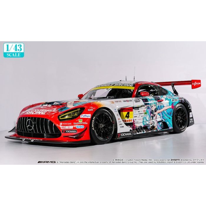 Hatsune Miku Good Smile Vehicle 1/43 AMG 2026 Season Opening Ver. 3 cm