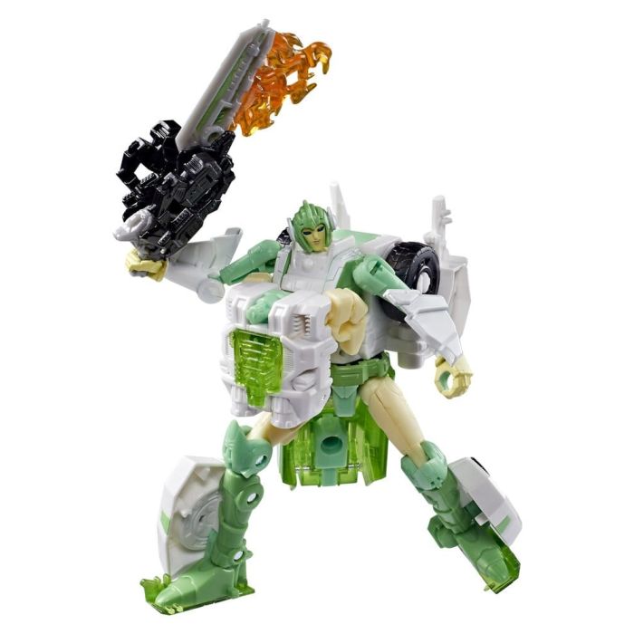 Transformers Generations War for Cybertron: Siege Deluxe Class Action Figure WFC-S15 Autobot Greenlight & Battle Masters Dazzlestrike 14 cm