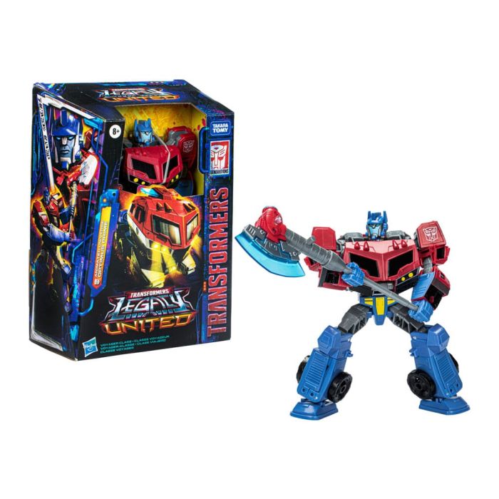 Transformers Generations Legacy United Voyager Class Action Figure Animated Universe Optimus Prime 18 cm