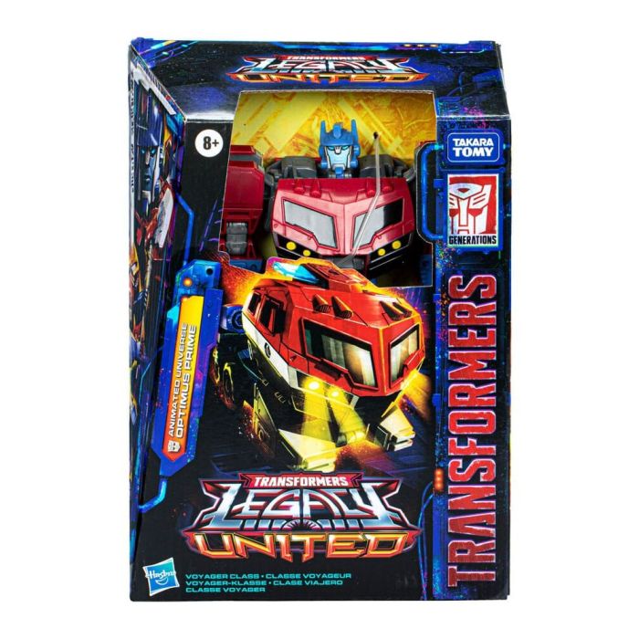 Transformers Generations Legacy United Voyager Class Action Figure Animated Universe Optimus Prime 18 cm