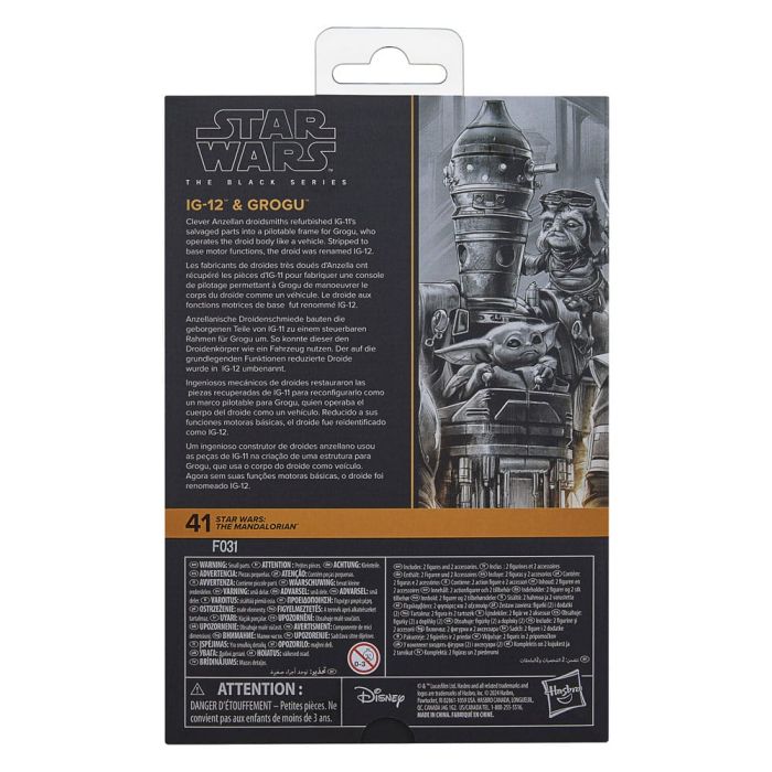 Star Wars: The Mandalorian Black Series Action Figure 2-Pack IG-12 & Grogu 15 cm