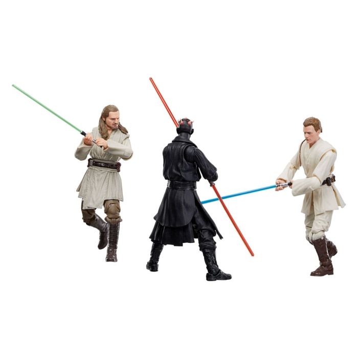 Star Wars Episode I Black Series Action Figure 3-Pack Qui-Gon Jinn, Darth Maul, Obi-Wan Kenobi 15 cm