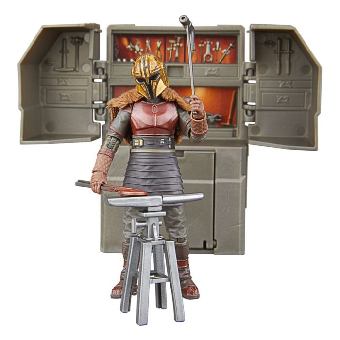 Star Wars The Mandalorian Vintage Collection The Armorer's Forge with The Armorer (Lakeside Covert World)