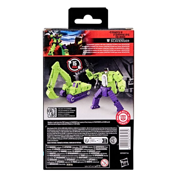 The Transformers: The Movie Studio Series Deluxe Class Action Figure Constructicon Scavenger 11 cm