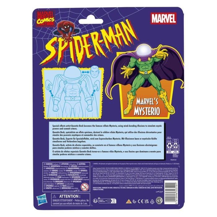 Spider-Man Marvel Legends Retro Action Figure Marvel's Mysterio 15 cm