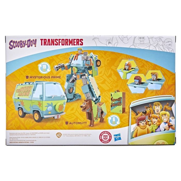 Transformers x Scooby-Doo Action Figure 2-Pack Mysterious Prime & Automutt 15 cm