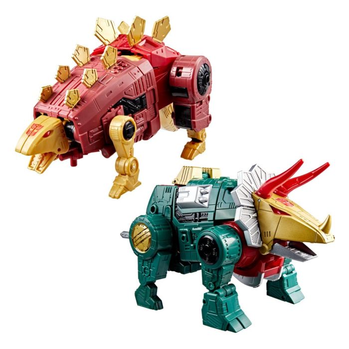 Transformers Age of the Primes Leader Class Action Figure G2 Universe Dinobots Snarl & Slug 19 cm
