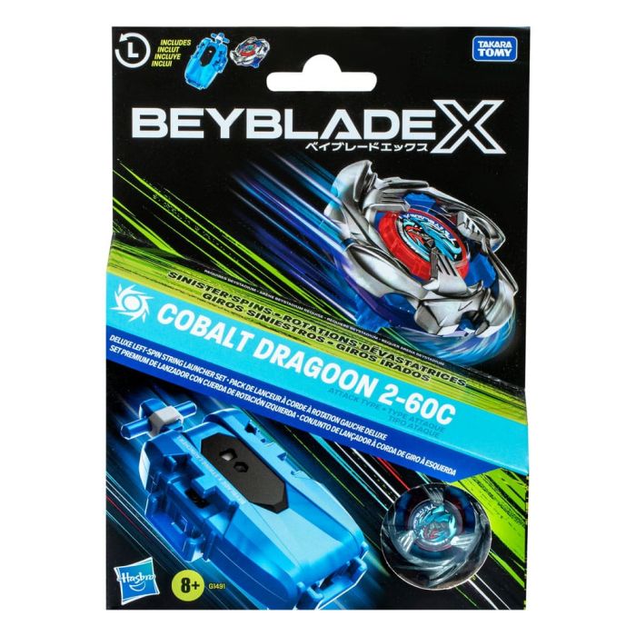 Beyblade X Cobalt Dragoon 2-60C Launcher Set