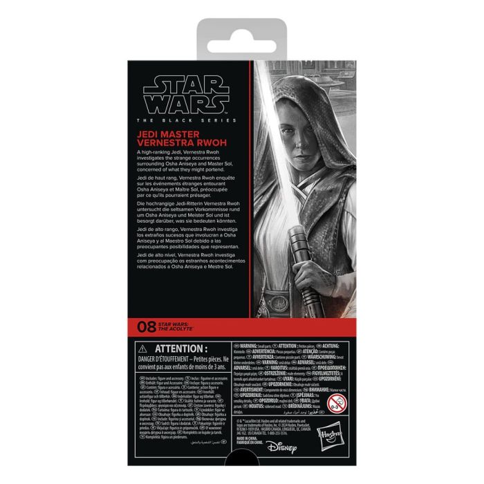 Star Wars: The Acolyte Black Series Action Figure Jedi Master Vernestra Rwoh 15 cm