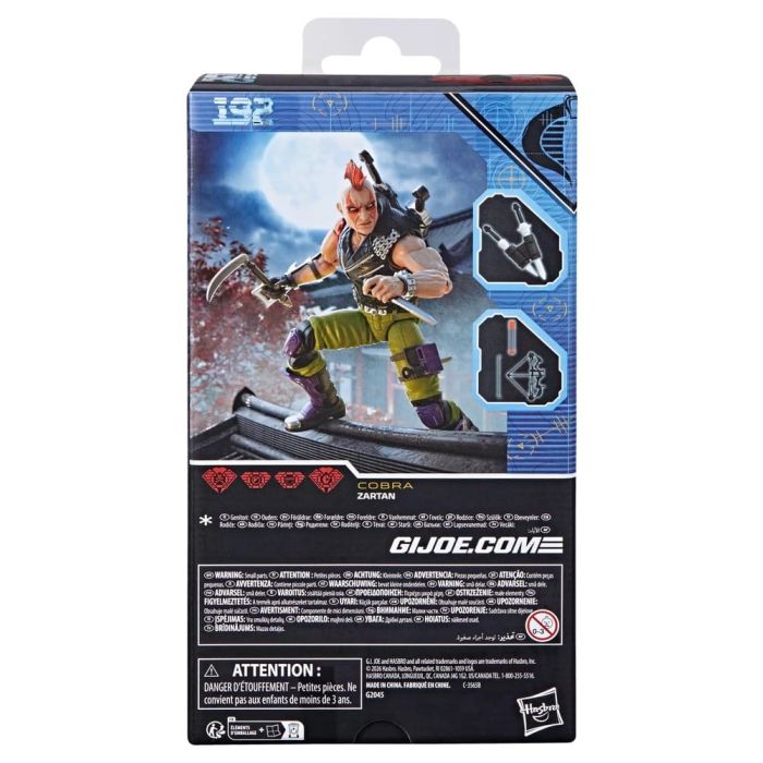 G.I. Joe Classified Series Action Figure #192 Ninja Force Zartan 15 cm