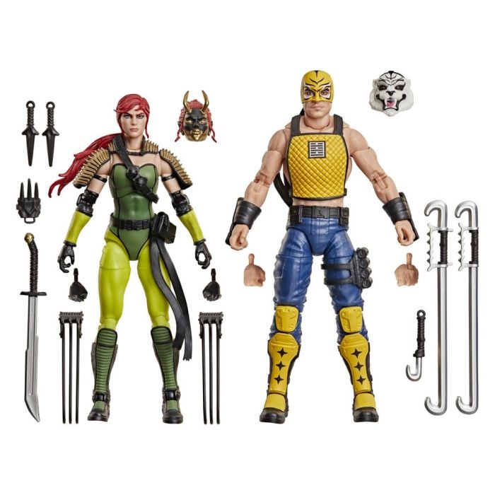G.I. Joe Classified Series Action Figure 2-Pack #212 Ninja Force Scarlett & T'Jbang 15 cm