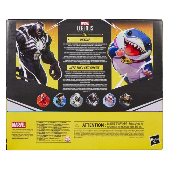 Marvel Rivals Marvel Legends Action Figure 2-Pack Venom & Jeff the Land Shark 15 cm