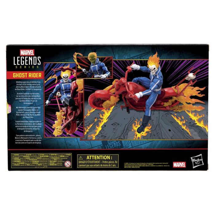 Ghost Rider Marvel Legends Action Figure  Johnny Blaze with Motorcycle 15 cm