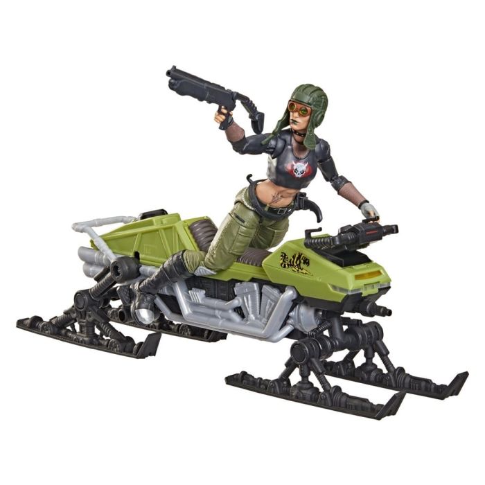 G.I. Joe Classified Series Action Figure and Vehicle Set #194 Zanya and Dreadnok Chameleon (Swamp Skier) 15 cm
