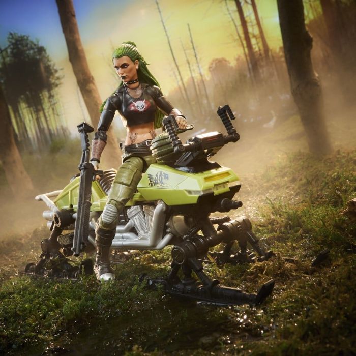 G.I. Joe Classified Series Action Figure and Vehicle Set #194 Zanya and Dreadnok Chameleon (Swamp Skier) 15 cm