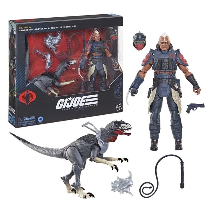 G.I. Joe Classified Series Action Figure 2-Pack #196 Professor Rottclaw & Cobra Deinonychus 15 cm