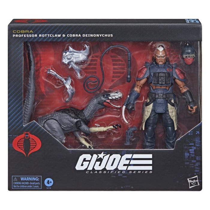 G.I. Joe Classified Series Action Figure 2-Pack #196 Professor Rottclaw & Cobra Deinonychus 15 cm