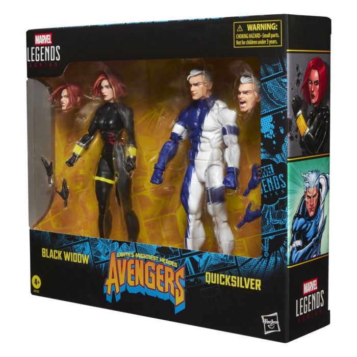 Avengers Marvel Legends Action Figure 2-Pack Black Widow & Quicksilver 15 cm