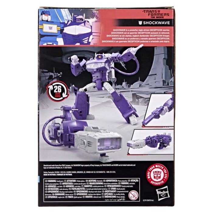 The Transformers: The Movie Studio Series Voyager Class Action Figure Shockwave 17 cm