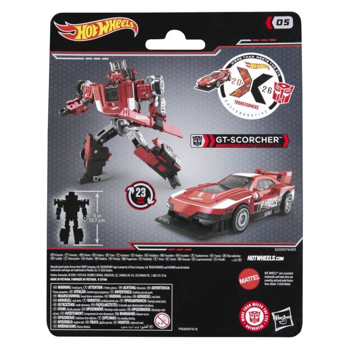 Transformers x Hot Wheels Collaborative Deluxe Class Action Figure GT-Scorcher 13 cm
