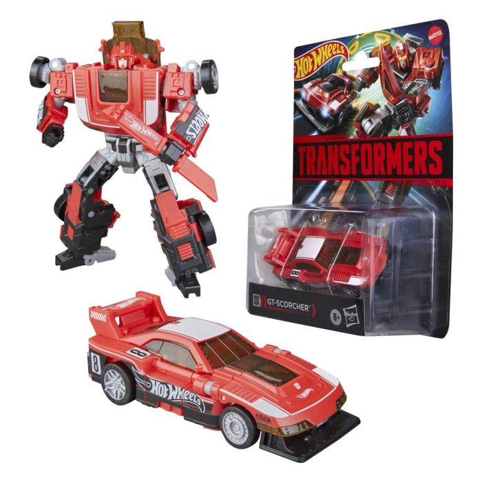 Transformers x Hot Wheels Collaborative Deluxe Class Action Figure GT-Scorcher 13 cm