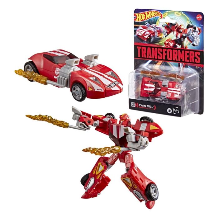Transformers Collaborative Hot Wheels x Transformers Deluxe Class Action Figure Twin Mill 13 cm