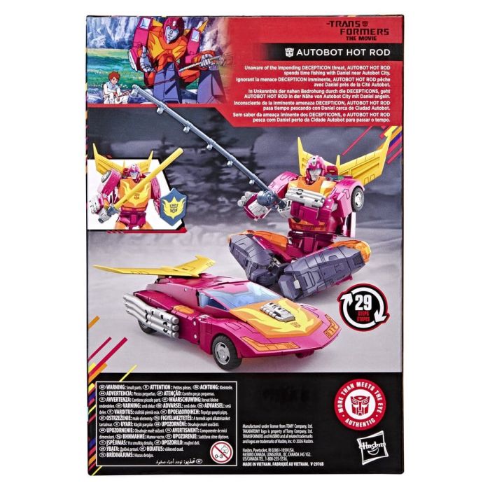 The Transformers: The Movie Studio Series Voyager Class Action Figure MTMTE Collection: Autobot Hot Rod 14 cm