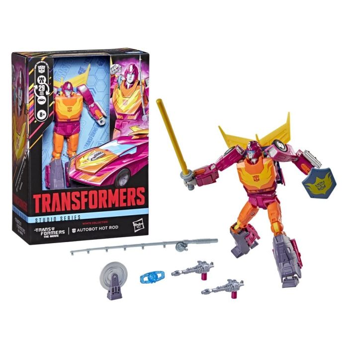 The Transformers: The Movie Studio Series Voyager Class Action Figure MTMTE Collection: Autobot Hot Rod 14 cm