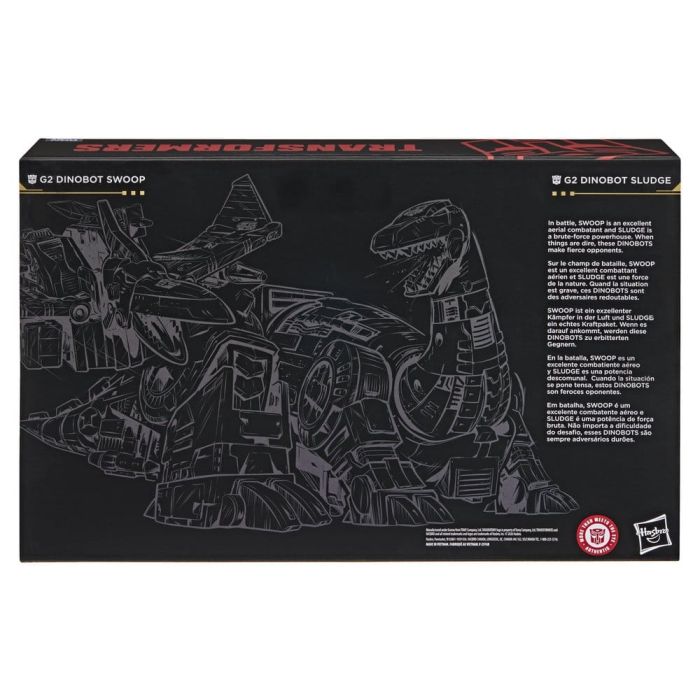 Transformers Age of the Primes Leader Class Action Figure 2-Pack G2 G2 Dinobot Swoop & G2 Dinobot Sludge 19 cm