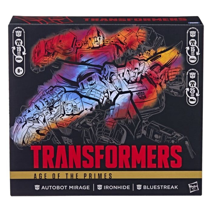 Transformers Age of the Primes Action Figure 3-Pack Autobot Mirage & Bluestreak & Ironhide