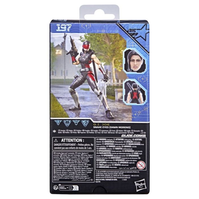 G.I. Joe Classified Series Action Figure Snake Eyes (Dawn Moreno) 15 cm