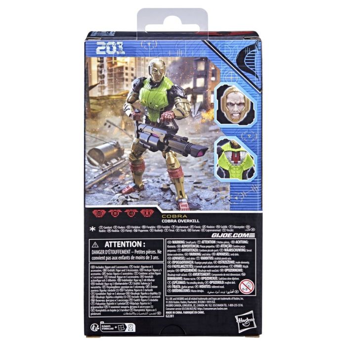 G.I. Joe Classified Series Action Figure #201 Cobra Overkill 15 cm