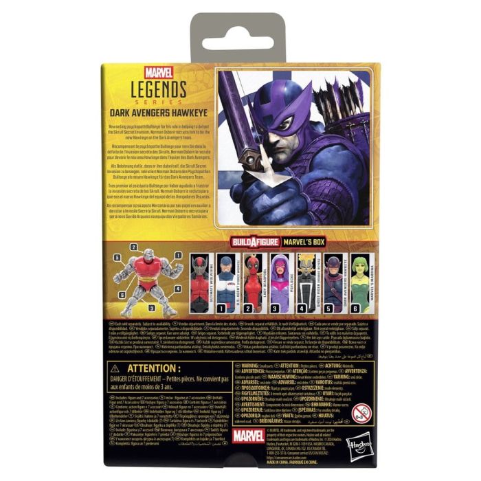 Marvel Legends Action Figure Dark Avengers Hawkeye (BAF: Marvel's Box) 15 cm