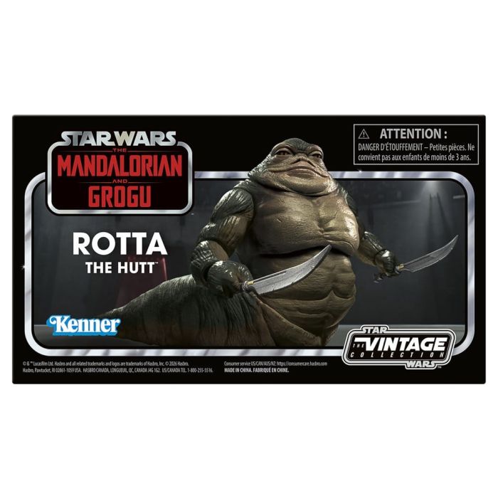 Star Wars: The Mandalorian and Grogu Vintage Collection Action Figure Rotta the Hutt 10 cm