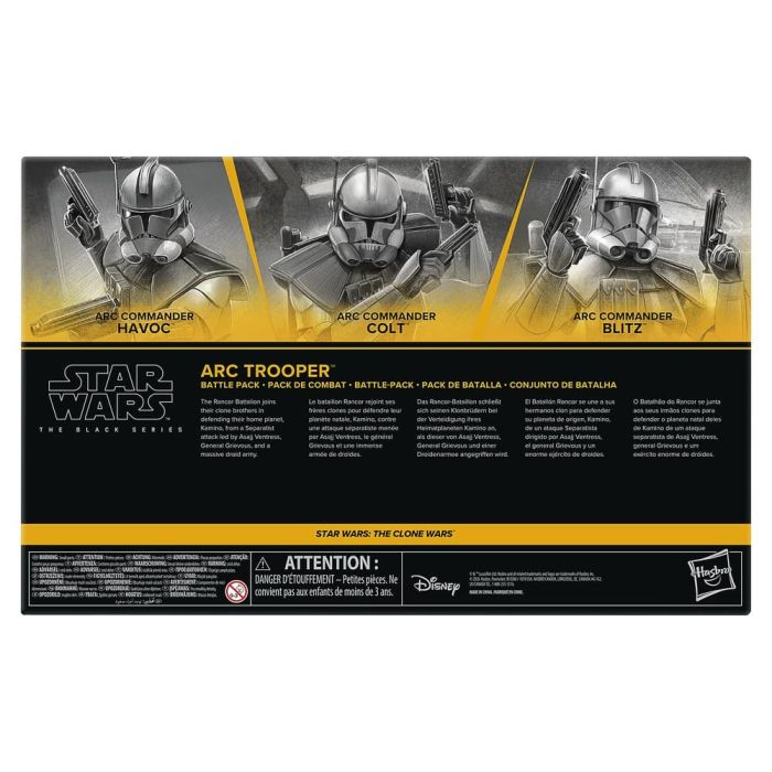 Star Wars: The Clone Wars Black Series Action Figure 3-Pack ARC Trooper Havoc, Colt & Blitz 15 cm