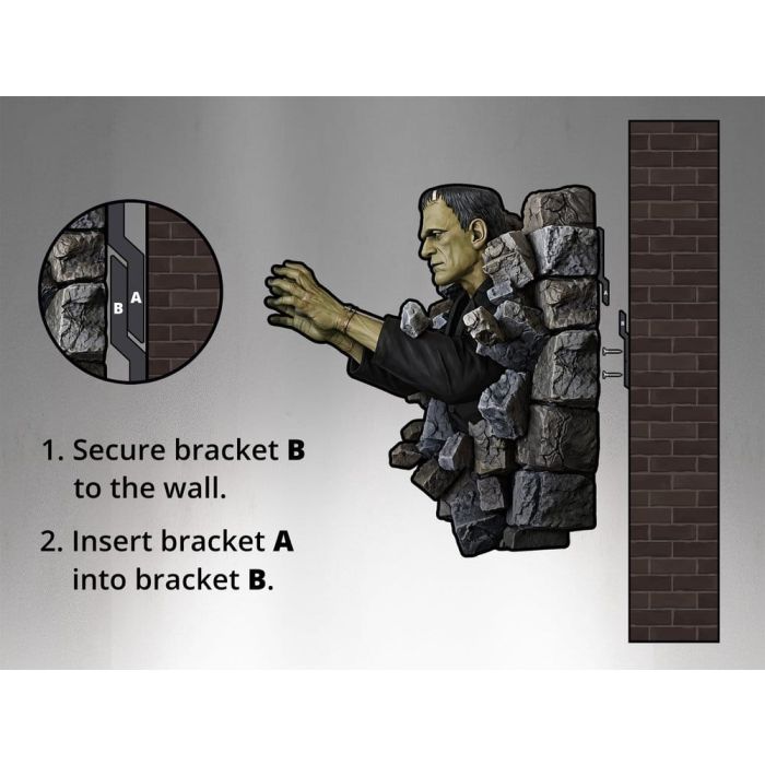 Frankenstein Wall Mount 1/1 Boris Karloff as Frankenstein's Monster 94 x 94 cm