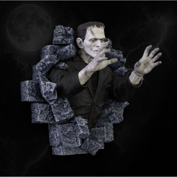 Frankenstein Wall Sculpture Classic Horror Edition Half Scale 48 cm