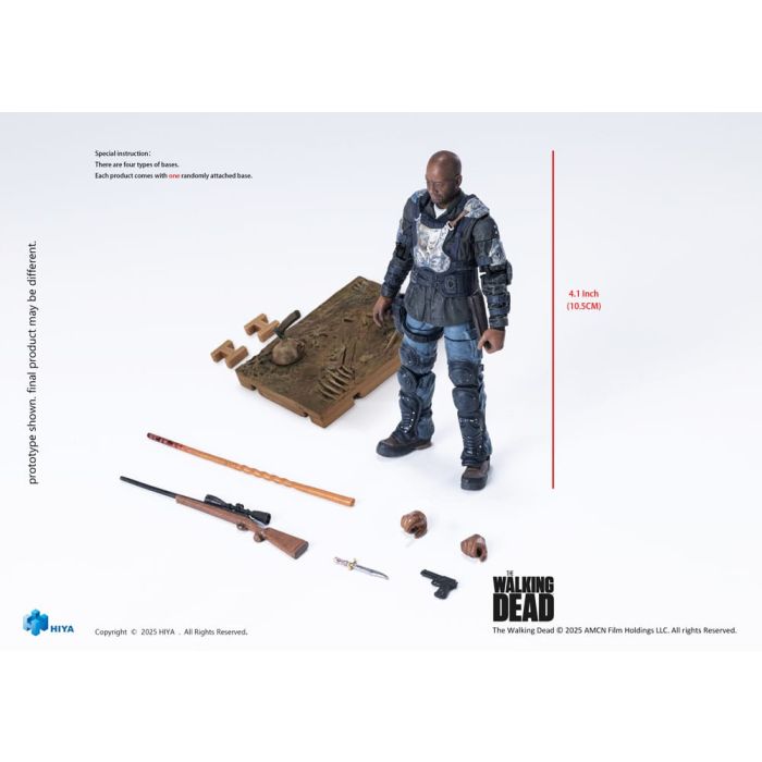 The Walking Dead: The Ones Who Lived Exquisite Mini Action Figure 1/18 Morgan 10 cm       