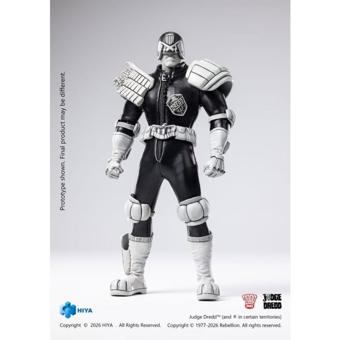 Judge Dredd Exquisite Super Action Figure 1/12 Judge Dredd Black & White Ver. 15 cm