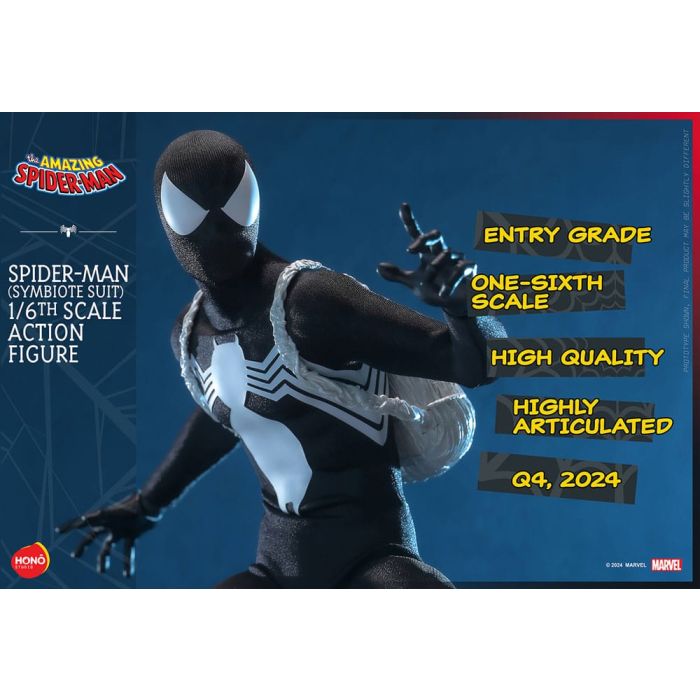 The Amazing Spider-Man Action Figure 1/6 Spider-Man (Symbiote Suit) 30 cm