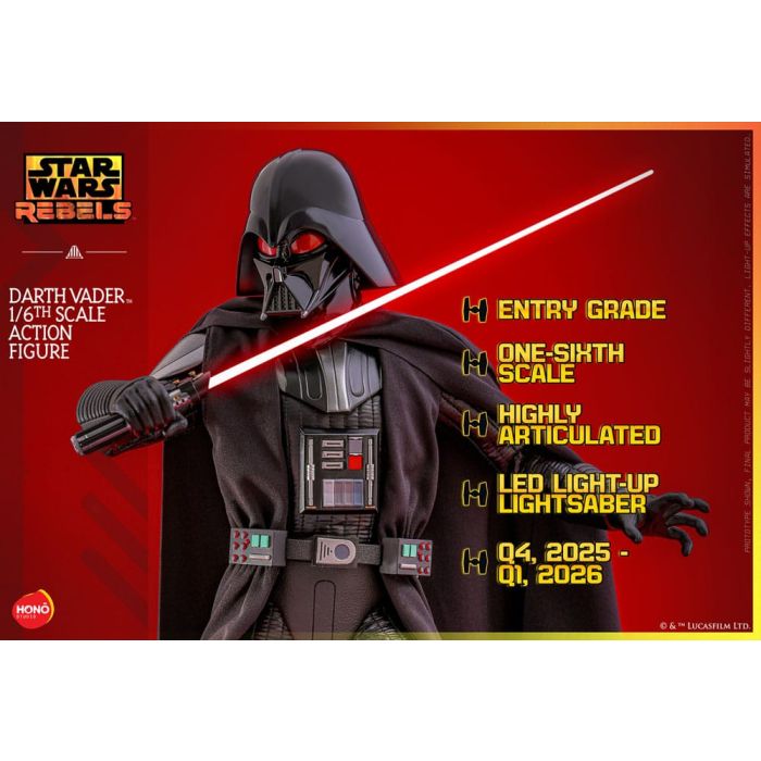 Star Wars: Rebels Action Figure 1/6 Darth Vader 34 cm