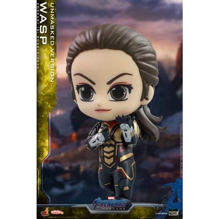 Avengers: Endgame Cosbaby (S) Mini Figure The Wasp (Unmasked Version) 10 cm