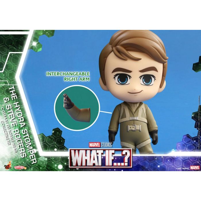 What If...? Cosbaby (S) Mini Figures Hydra Stomper & Steve Rogers 10 cm