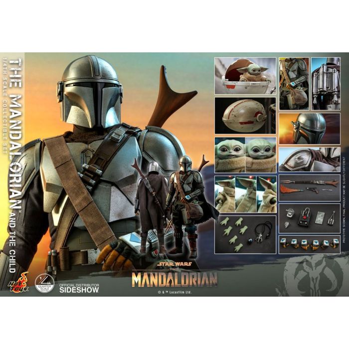 Star Wars The Mandalorian Action Figure 2-Pack 1/4 The Mandalorian & The Child 46 cm