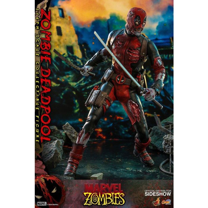 Marvel Zombies Comic Masterpiece Action Figure 1/6 Zombie Deadpool 31 cm