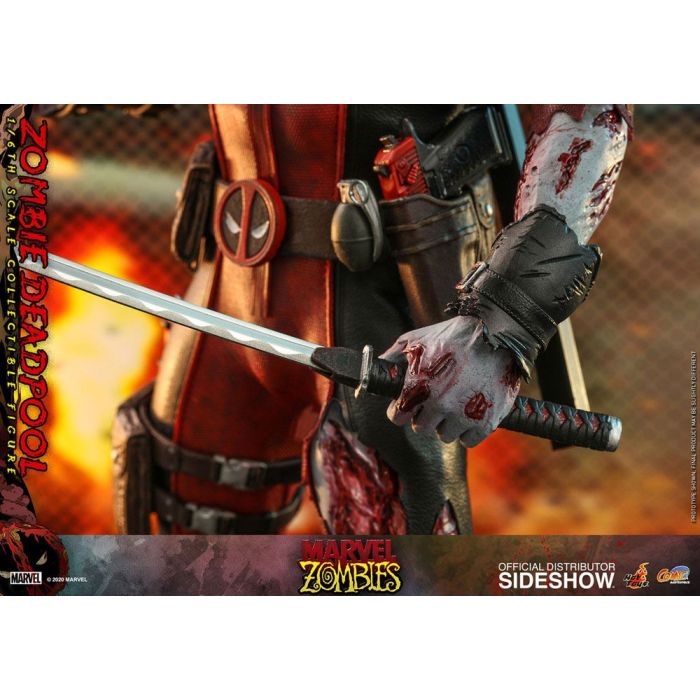 Marvel Zombies Comic Masterpiece Action Figure 1/6 Zombie Deadpool 31 cm