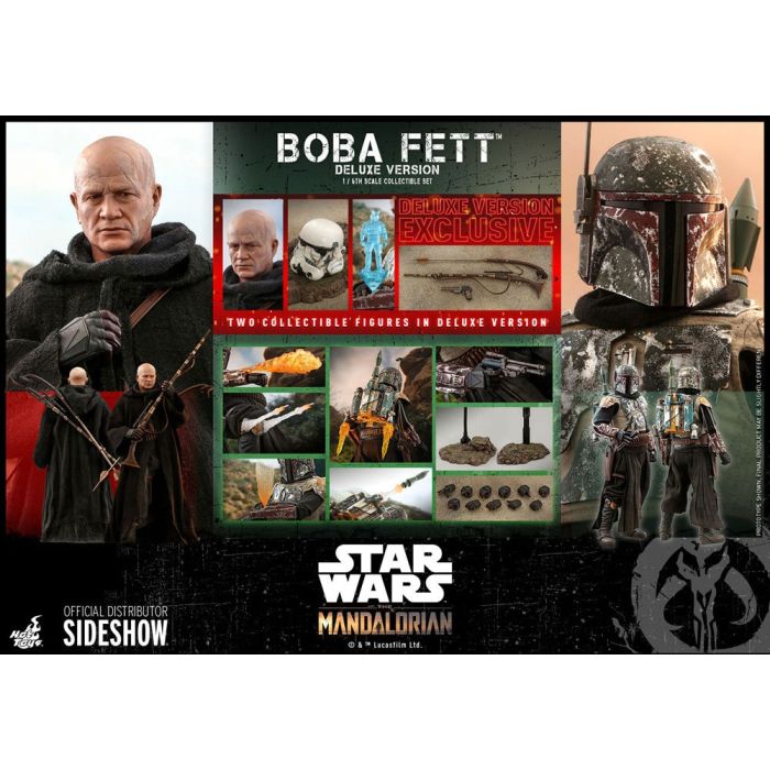 Star Wars The Mandalorian Action Figure 2-Pack 1/6 Boba Fett Deluxe 30 cm