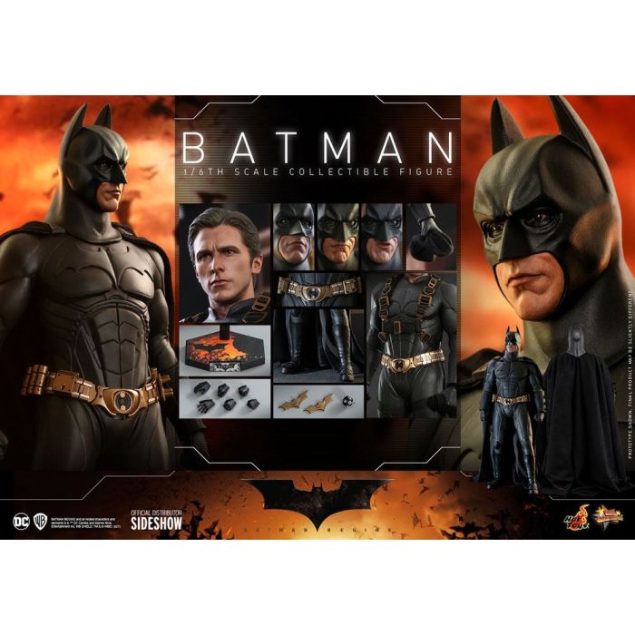 Batman Begins Movie Masterpiece Action Figure 1/6 Batman Hot Toys Exclusive 32 cm
